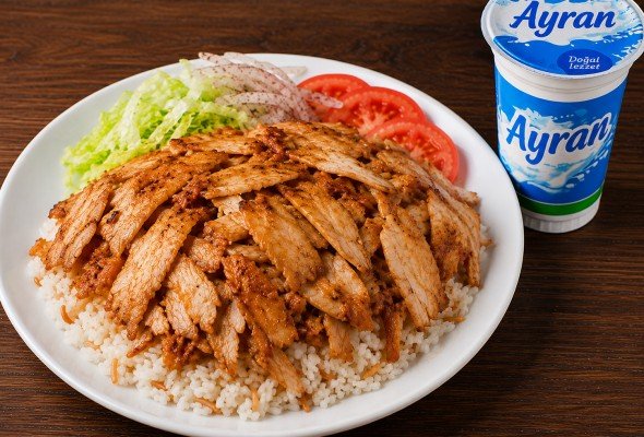 Pilav Üstü Döner (110 gr) + Ayran