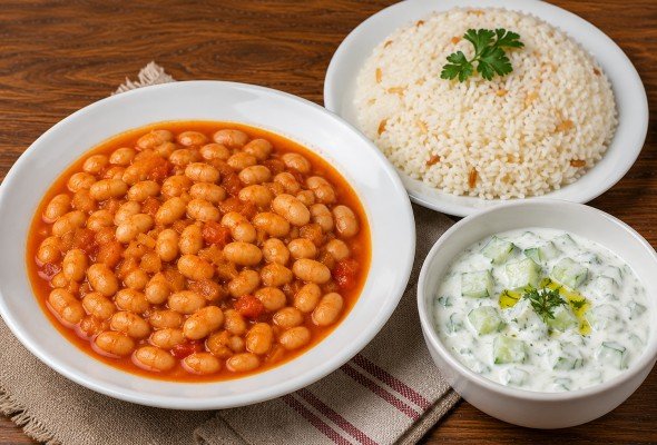 Kuru Fasulye + Pilav + Cacık