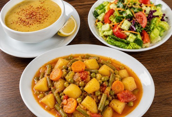 Sebze Yemeği + Çorba + Salata
