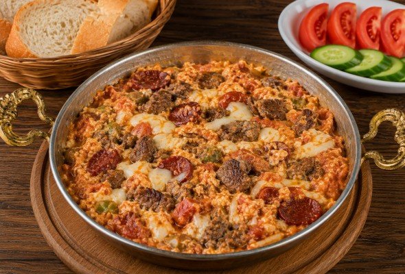 Karışık Menemen(Kavurma Sucuk Kaşar)