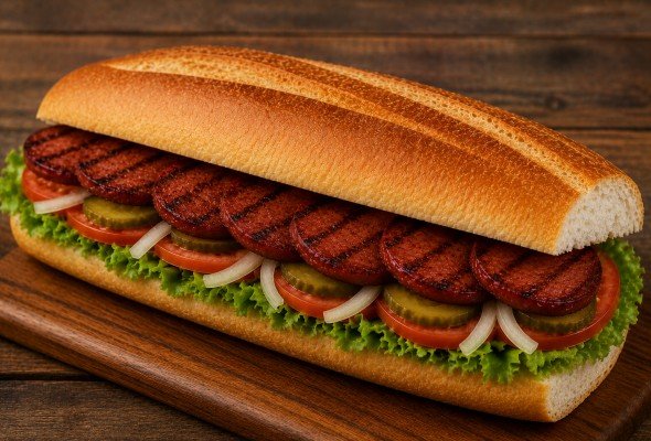 Tam Ekmek Sucuk Izgara
