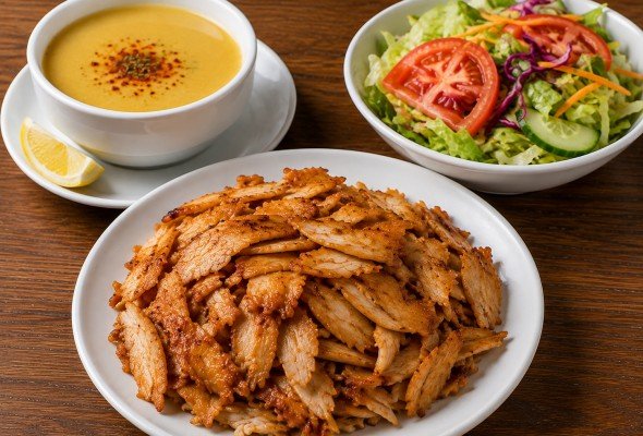 Çorba + Porsiyon Döner + Salata