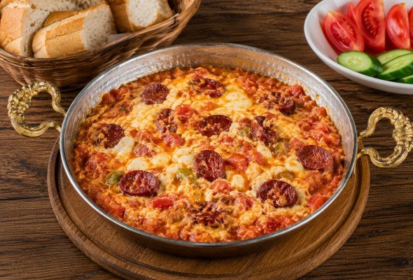 Sucuklu Kaşarlı Menemen