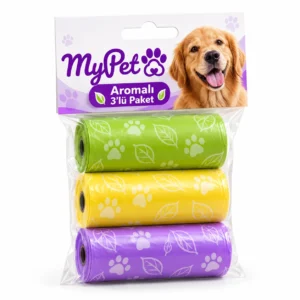 MyPet Natural Aromalı Köpek Dışkı Poşeti – 3'lü Paket