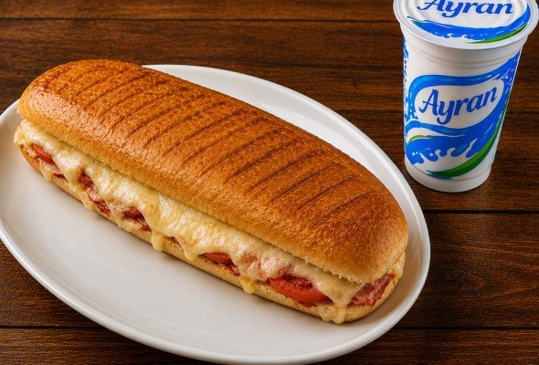 Tam Ekmek Tost + Ayran