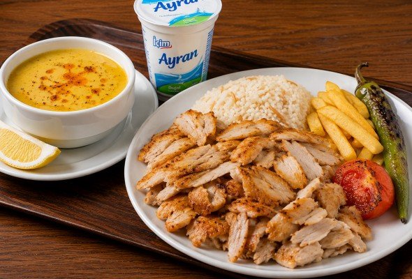 Porsiyon Döner + Çorba + Ayran
