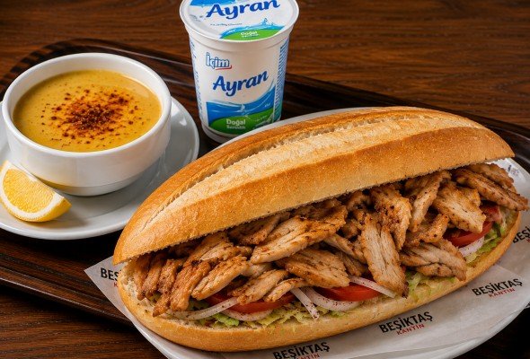 Tam Ekmek Döner + Çorba + Ayran